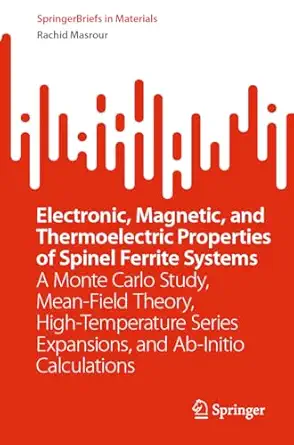 electronic magnetic and thermoelectric properties of spinel ferrite systems a monte carlo study mean field