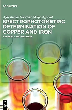 spectrophotometric determination of copper and iron reagents and methods 1st edition ajay kumar goswami