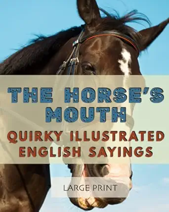 the horsea s mouth quirky illustrated english sayings large print a dementia friendly vision friendly