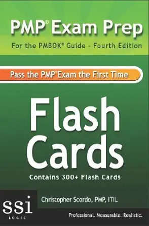 pmp exam prep flash cards 1st edition christopher scordo 0982576870, 978-0982576878