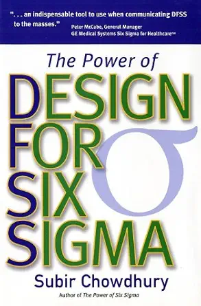 power of design for six sigma 1st edition subir chowdhury 079316060x, 978-0793160600
