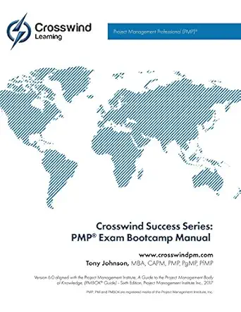 Crosswind Success Series Pmp Exam Bootcamp Manual