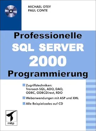 professionelle sql server 2000 programmierung 1st edition paul conte 3826607791, 978-3826607790