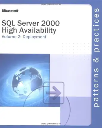 sql server 2000 high availability volume 2 deployment 1st edition microsoft corporation 0735618364,