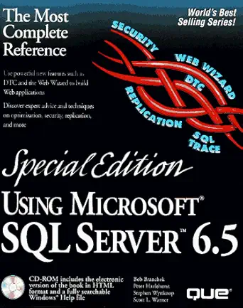 using microsoft sql server 6 5 1st edition peter hazlehurst ,stephen wynkoop ,scott l warner ,bob branchek