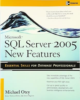 microsoft sql server 2005 new features 1st edition michael otey 0072227761, 978-0072227765
