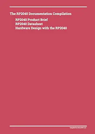the rp2040 documentation compilation 1st edition donald dienst 1365280829, 978-1365280825