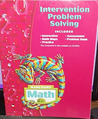 harcourt math intervention problem solving workbook grade 6 1st edition harcourt school publishers