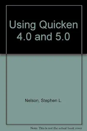using quicken 5 1st edition stephen l nelson 0880228881, 978-0880228886