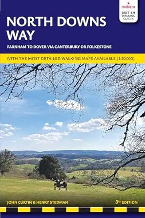 north downs way british walking guide farnham dover farnham 90 large scale walking maps and guides to 44