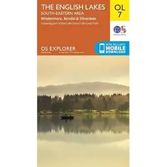 lake district os explorer map ol7 the english lakes south eastern area windermere kendal and silverdale 1st