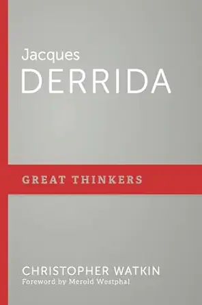 jacques derrida 1st edition christopher mark watkin 1629952273, 978-1629952277