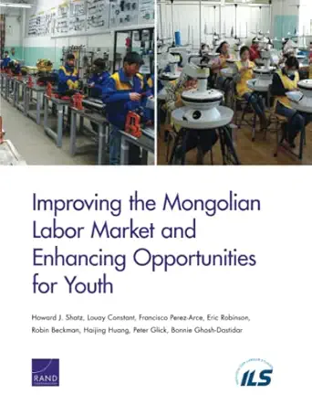 improving the mongolian labor market and enhancing opportunities for youth 1st edition howard j shatz