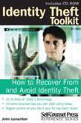 identify theft toolkit 1st edition john lenardon 1551806894, 978-1551806891
