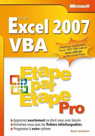 excel 2007 vba livre+complaments en ligne 1st edition reed jacobson 2100515047, 978-2100515042