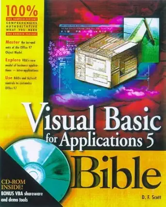 visual basic for applications 5 bible 1st edition joel scott 0764531654, 978-0764531651