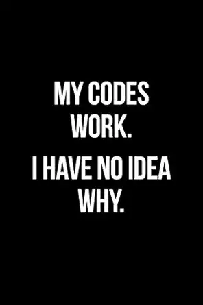 gift notebook for developers medium college ruled lined journal codes work no idea why 1st edition useful