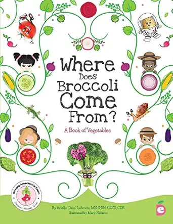 where does broccoli come from a book of vegetables 1st edition arielle dani lebovitz ,brette fishman ,mary