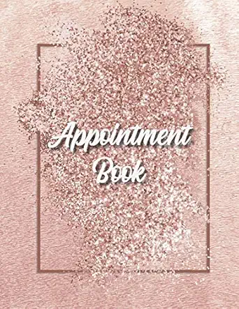 appointment book featuring daily weekly calendar with 15 minute hourly intervals for scheduling hair stylists