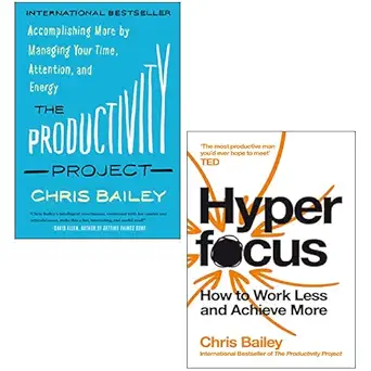 the productivity project hyperfocus 2 books collection set by chris bailey 1st edition chris bailey