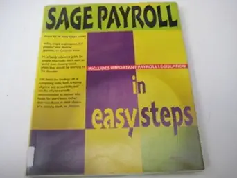 sage payroll in easy steps 1st edition gillian gilert 1840780819, 978-1840780819