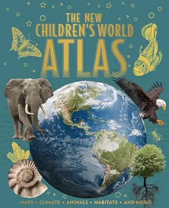 the new childrens world atlas maps climate animals habitats and more 1st edition claudia martin ,honor head