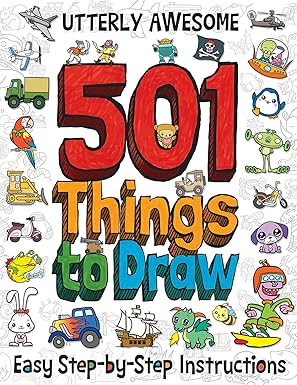 501 utterly awesome things to draw 1st edition barry green 1787000672, 978-1787000674