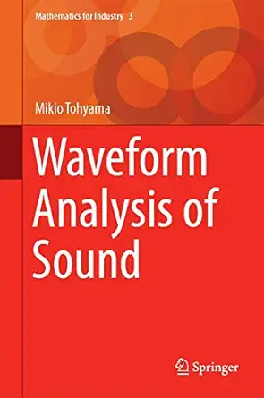 waveform analysis of sound 1st edition mikio tohyama 4431544232, 978-4431544234