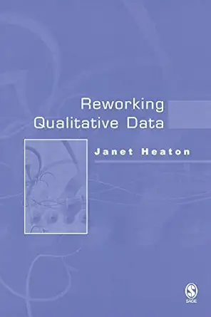reworking qualitative data 1st edition janet heaton 0761971432, 978-0761971436