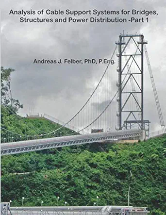 analysis of cable support systems for bridges structures and power distribution part 1 formulation and