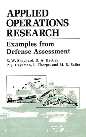 applied operations research 1st edition m r bathe ,d a hartley ,p j haysman ,r w shephard ,l thorpe