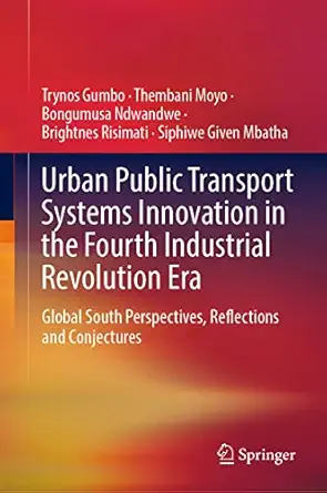 urban public transport systems innovation in the fourth industrial revolution era global south perspectives