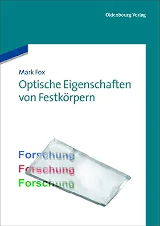optische eigenschaften von festka rpern 1st edition mark fox ,oxford university press 3486712403,