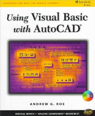 using visual basic with autocad 1st edition andrew g roe 076680366x, 978-0766803664
