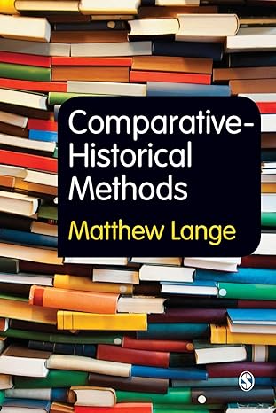 comparative historical methods 1st edition matthew lange 1849206287, 978-1849206280