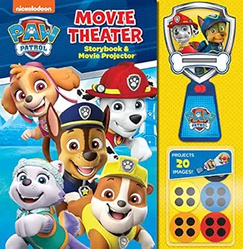 nickelodeon paw patrol movie theater storybook and movie projector 1st edition buckley mackenzie 0794442692,