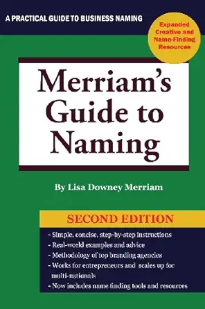 merriams guide to naming 1st edition lisa merriam 0982082932, 978-0982082935