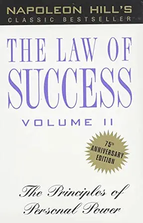 the law of success volume ii the principles of personal power 1st edition napoleon hill ,mario rosales
