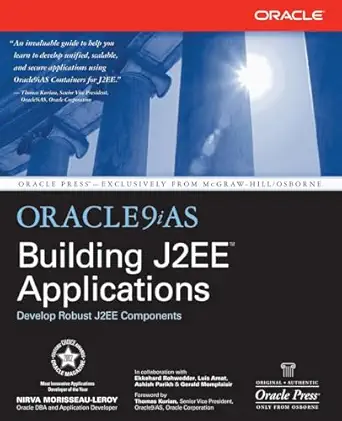 oracle9ias building j2ee applications 1st edition nirva morisseau leroy 0072226145, 978-0072226140