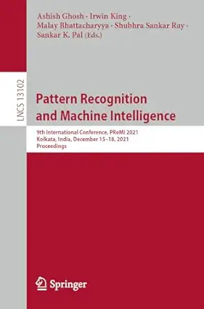pattern recognition and machine intelligence 9th international conference premi 2021 kolkata india december