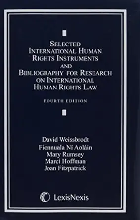 international human rights document supplement law policy and process 1st edition david weissbrodt ,fionnuala