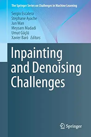 inpainting and denoising challenges 1st edition sergio escalera ,stephane ayache ,jun wan ,meysam madadi