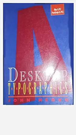 desktop typographics 1st edition john negru 0442001797, 978-0442001797