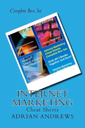 internet marketing cheat sheets complete box set 1st edition adrian andrews 1499598823, 978-1499598827