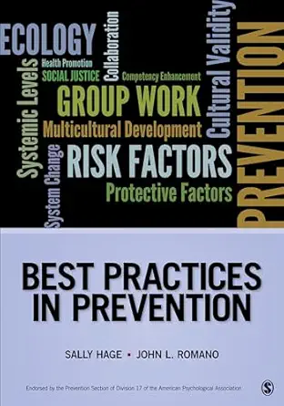 best practices in prevention 1st edition sally m hage ,john l romano 1452257973, 978-1452257976