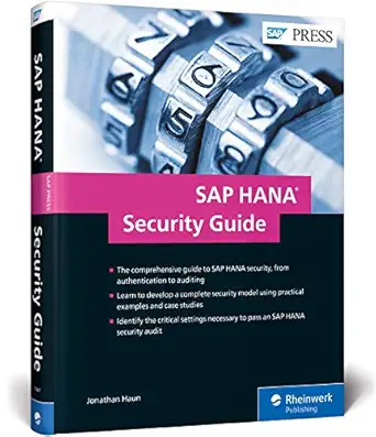 sap hana security guide 1st edition jonathan haun 1493214411, 978-1493214419