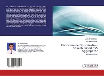 performance optimization of web based rss aggregator research paper 1st edition md samsuzzaman ,tasmima