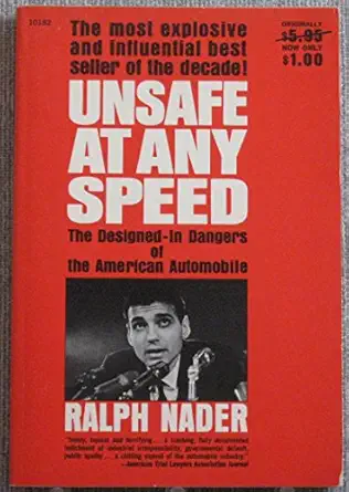 unsafe at any speed 1st edition ralph nader 1561290505, 978-1561290505