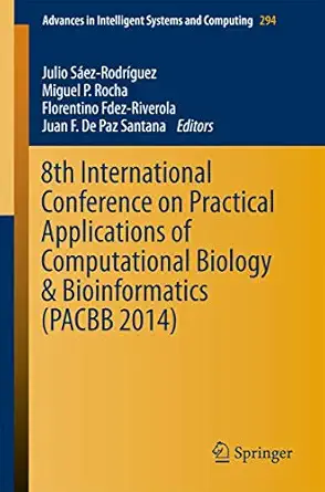 8th international conference on practical applications of computational biology and bioinformatics 1st