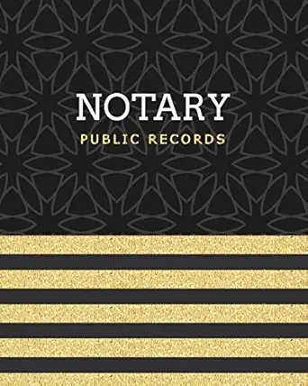 notary public records dark and gold luxury notary notebook notary public record book notary receipt book